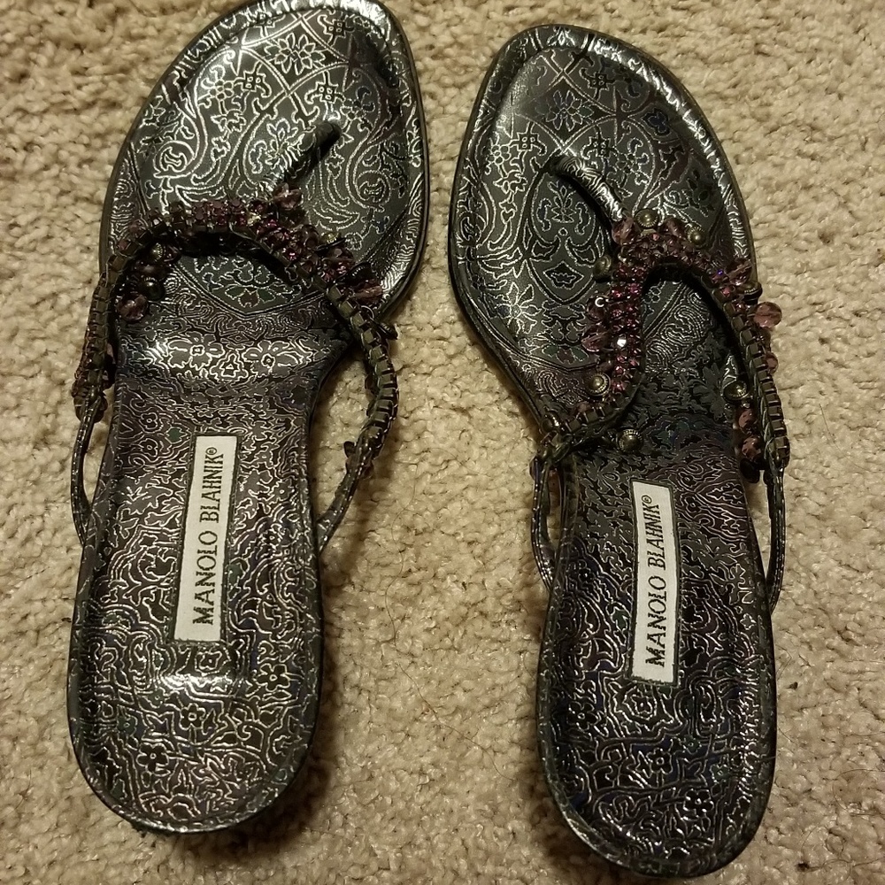 Manolo Chandelier Sandal